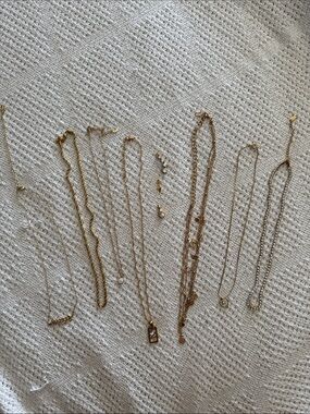 Gold Necklace lot - 10 pieces Women's Jewelry